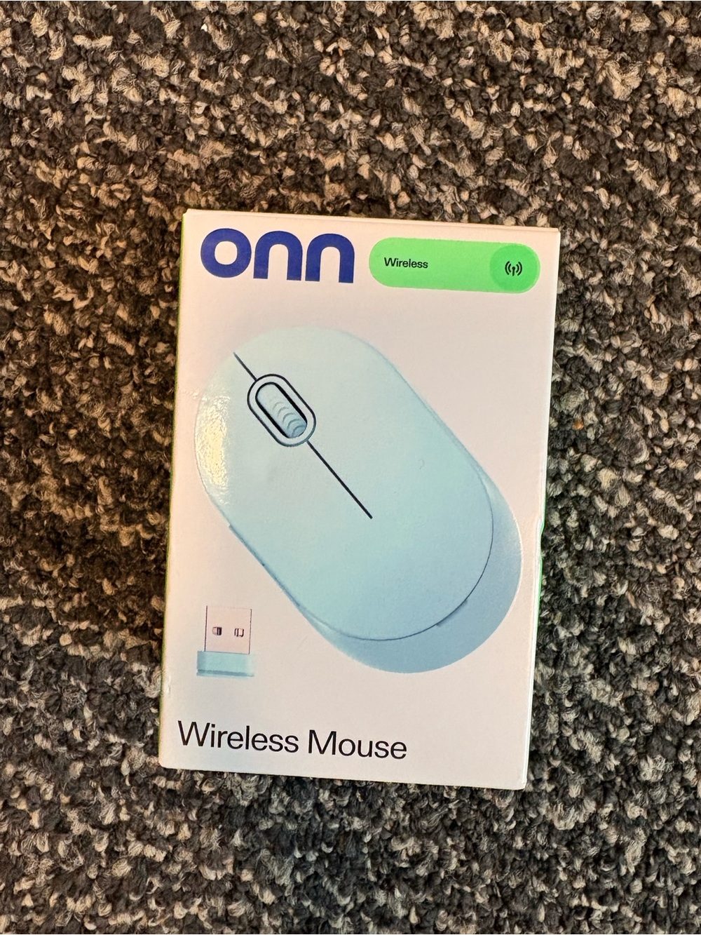 On Running White Wireless Mouse - On